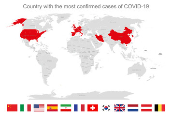 Covid-19, Covid 19 map confirmed cases report worldwide globally. Coronavirus disease 2019 situation update worldwide.