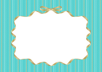 Ribbon frame and stripe background image