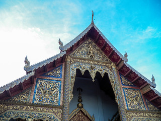 Wat Chedi Luang is a Buddhist temple in the historic centre of Chiang Mai, Thailand