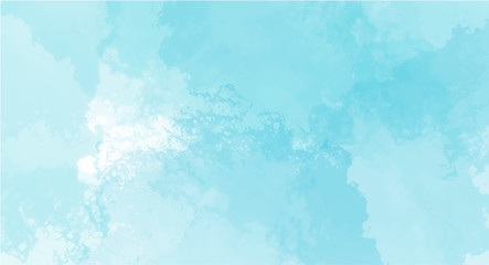 Blue watercolor background for your design, watercolor background concept, vector.