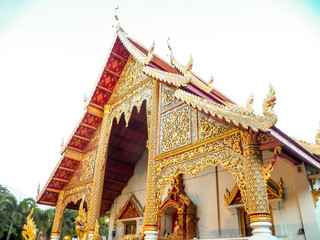 Obraz premium Temple in Chiang Mai.