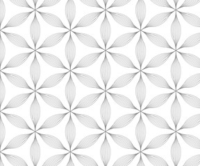 Linear vector pattern, repeating petals