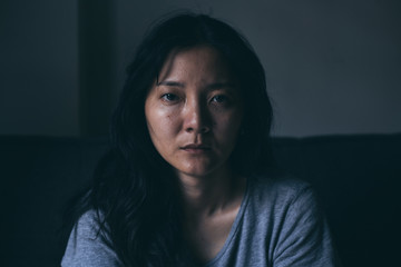 depressed emotion panic attacks alone young woman sad fear stressful.crying begging help.stop abusing domestic violence,person with health anxiety,people bad frustrated exhausted feeling down