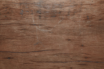 Fototapeta premium Plank wood table floor with natural pattern texture background.