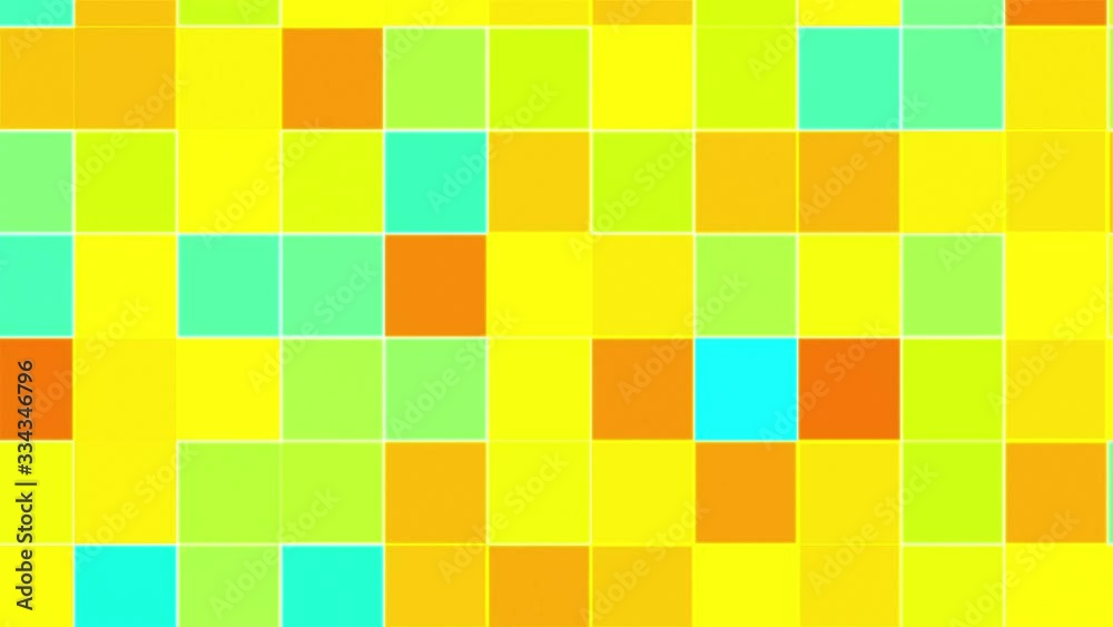 Aufkleber colored mosaic background, computer generated. surface of multi-colored blocks. 3d rendering of dyna