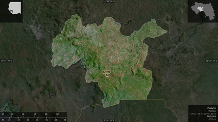 Mamou, Guinea - composition. Satellite