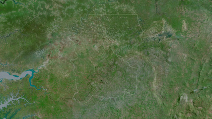 Gabú, Guinea-Bissau - outlined. Satellite