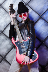 rock musician girl