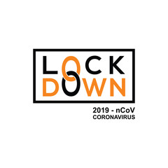 Lockdown Design Vector, Lockdown Coronavirus design Vector,Covid 19 Lockdown, 