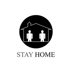 Stay at home awareness social media campaign and coronavirus prevention