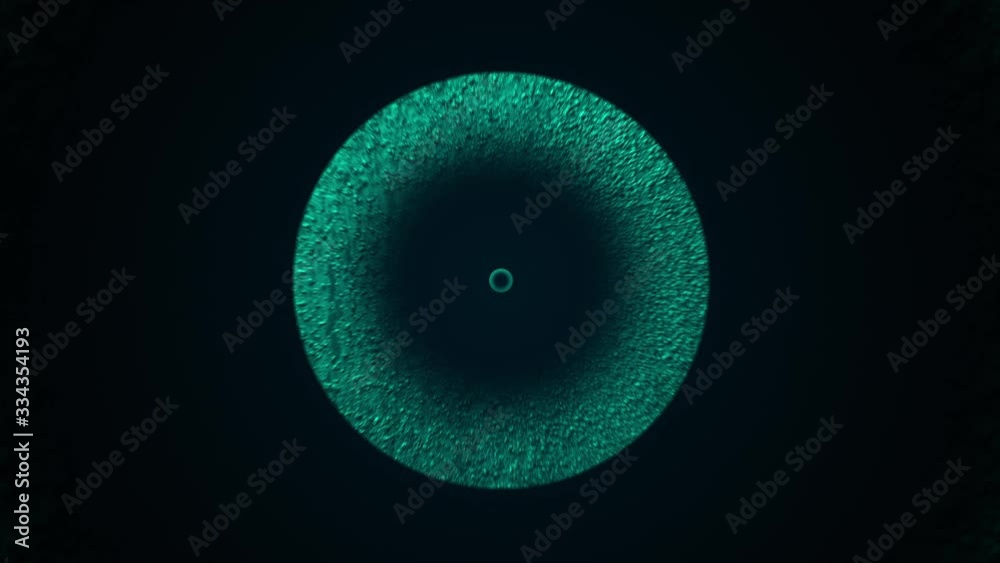 Poster computer generated concentric gaseous circles. 3d rendering of abstract background