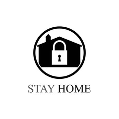 Stay at home awareness social media campaign and coronavirus prevention