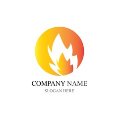 Fire flame vector illustration design template