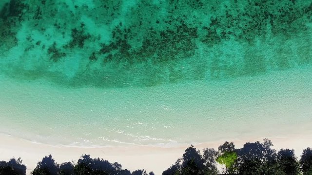 White sand beach with clear water, Nyaung oo Phee, Myanmar