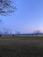 Obraz premium Evening sky on the beach