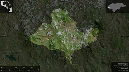 Ocotepeque, Honduras - composition. Satellite