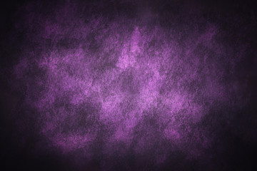 Fototapeta na wymiar An abstract vignette purple paint sponged background image.