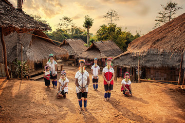 Karen Long Neck Villages, Chiang Rai Province, North Thailand..