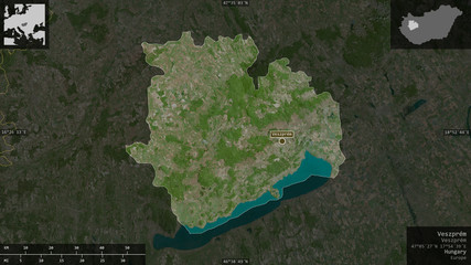 Veszprém, Hungary - composition. Satellite