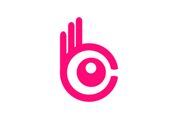 abstract colorful symbol isolate on white background