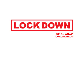 Fototapeta premium LOCKDOWN CORONAVIRUS. Lockdown Coronavirus Design Vector, Quarantine Design Vector