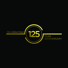 gold 125 logo icon design