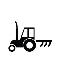 farm tractor flat icon,vector best flat design icon.