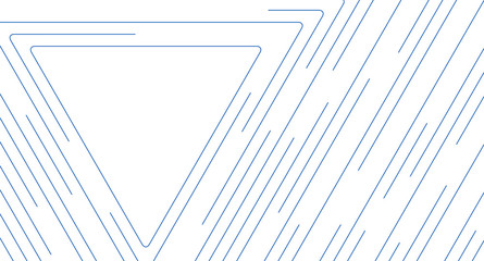 Blue triangular lines abstract futuristic technology background. Vector design