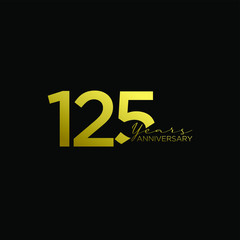 gold 125 logo icon design
