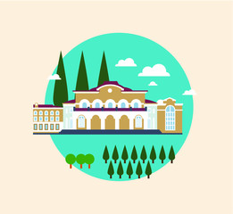 Fototapeta premium City Architecture Illustration