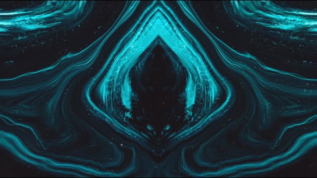 An digital artwork which is animated to flow