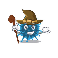 Cute and sneaky Witch moordecovirus cartoon design style