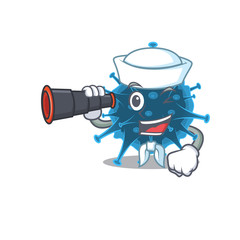 Moordecovirus in Sailor cartoon character design with binocular