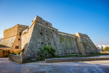 Castle of Mola di bari. Puglia. Italy.