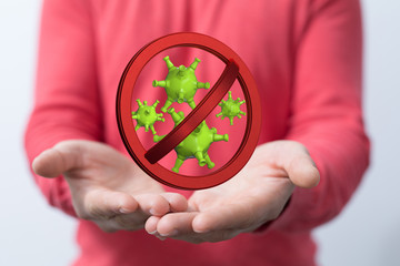 epidemic coronavirus 2019-nCoV 3d protection.