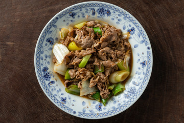 Stir fried mutton with Scallion, Chinese Food 