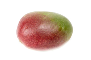 Ripe mango isolated on a white background.