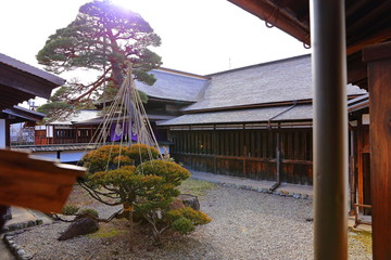 well preserved traditional government office in old town area of Hida-Takayama, Gifu, Takayama,...