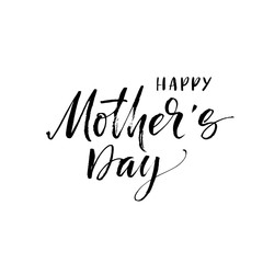 Fototapeta na wymiar Happy Mothers Day phrase. Modern vector brush calligraphy. Ink illustration with hand-drawn lettering. 