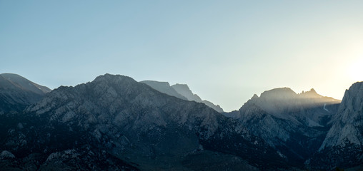 Eastern Sierra Mountains at Dawn