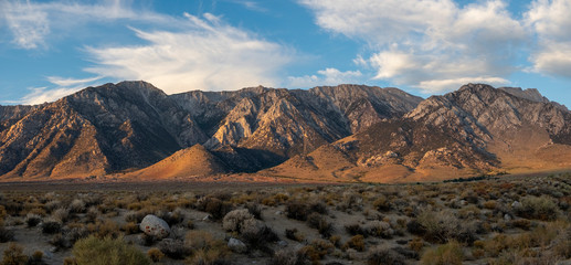 Early Morning Sierra Mountain Panorama