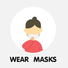 Face mask. Surgical mask. Procedure mask. For doctors, nurses and people. 