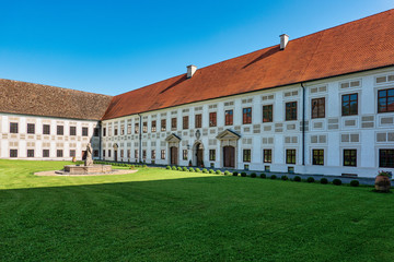 Wessobrunn Abbey, a Benedictine monastery near Weilheim in Bavaria, Germany