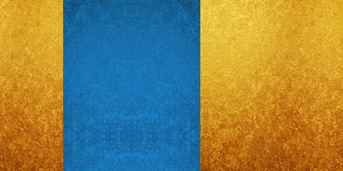 金と青のデザイン