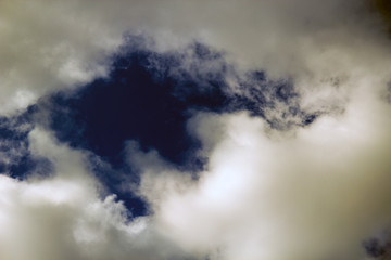 storm is coming. dark clouds and sky