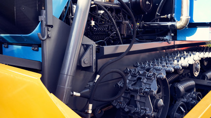 Image of a modern caterpillar tractor.