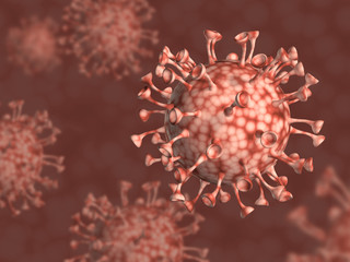 Corona Virus, COVID 19 Digital Image