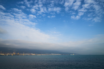Image of the sea trading port.