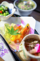 Japanese Style Steam Shrimp With Cucumber Jelly