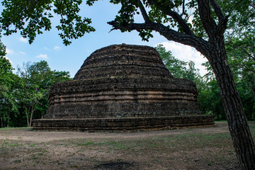 ruins of ancient temple thailand
